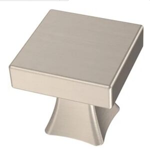 Lot of 8 Brainerd Satin Nickel 1" Casual Square Cabinet Knob P43421W-SN-C |NEW